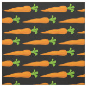 可愛いヘルシーな野菜ニンジン柄DIY生地 ファブリック (見本)