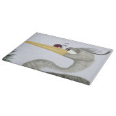 可愛いヘロンとレディバグ カッティングボード (角)