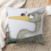 可愛いヘロンとレディバグ クッション (ブランケット)