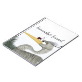 可愛いヘロンとレディバグ ノートブック (左側)