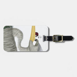 可愛いヘロンとレディバグ ラゲッジタグ