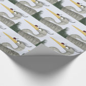 可愛いヘロンとレディバグ ラッピングペーパー (角)