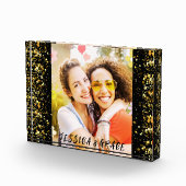 可愛いベスティーズの友達と写真10代の女の子の友情 フォトブロック (右)