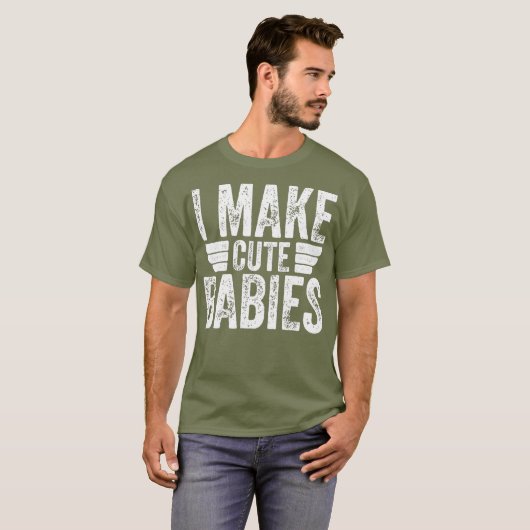 可愛いベビーおもしろいを作る Tシャツ (正面フル)