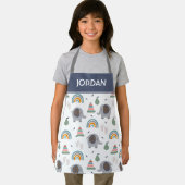 可愛いベビーおもちゃ柄 エプロン (インサイチュ)