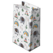 可愛いベビーおもちゃ柄 スモールペーパーバッグ (裏面アングル)
