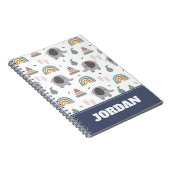 可愛いベビーおもちゃ柄 ノートブック (右側)