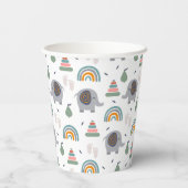可愛いベビーおもちゃ柄 紙コップ (裏面)