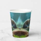 可愛いベビーが池の中に入る – パーソナライズ可能 紙コップ (右)