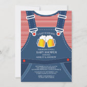 可愛いベビーが醸造ベビーシャワー招待状 招待状 (正面)