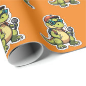 可愛いベビーとマイク ラッピングペーパー (ロールコーナー)