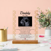 可愛いベビーのパパのための詩 アクリルサイン (ウェディング)
