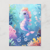 可愛いベビーの海馬、ポストクロッシング ポストカード (正面)