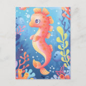 可愛いベビーの海馬、ポストクロッシング ポストカード (正面)