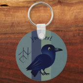 可愛いベビーのCorfuの知恵のルーン文字のシンボル キーホルダー (正面)