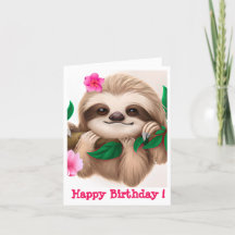 可愛いベビーぶら下がったナマケモノの木