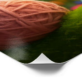 可愛いベビーイェティ糸で作った ポスター (コーナー)