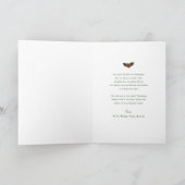 可愛いベビーイエズススクリプトジョイ出生クリスマス シーズンカード (内部)