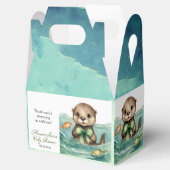 可愛いベビーオッター男女兼用ベビーシャワー フェイバーボックス (オープン)