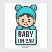 可愛いベビーオンボード/ベビーオンカーシール シール (シート)