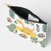 可愛いベビーカスタム恐竜キッズ アクセサリーポーチ (見開き)