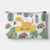 可愛いベビーカスタム恐竜キッズ アクセサリーポーチ (正面)