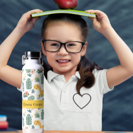 可愛いベビーカスタム恐竜キッズ ウォーターボトル