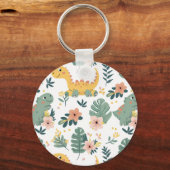 可愛いベビーカスタム恐竜キッズ キーホルダー (裏面)