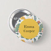 可愛いベビーカスタム恐竜キッズ 缶バッジ (正面&裏面)