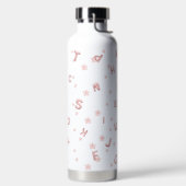 可愛いベビーキッズABCアルファベットフラワーキッズB2S ウォーターボトル (左面)