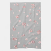 可愛いベビーキッズABCアルファベットフラワーキッズB2S キッチンタオル (縦)