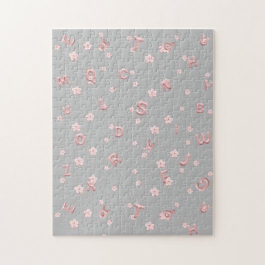 可愛いベビーキッズABCアルファベットフラワーキッズB2S ジグソーパズル (縦)