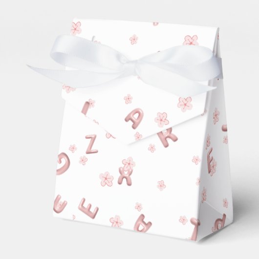 可愛いベビーキッズABCアルファベットフラワーキッズB2S フェイバーボックス (正面サイド)