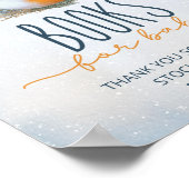 可愛いベビーキツネスノーリーウィンターベビー本 ポスター (角)