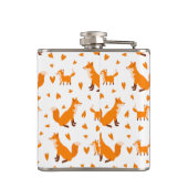 可愛いベビーキツネハッピーマザーズ・デイ・ワイルド動物 フラスク (裏面)