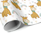 可愛いベビーキリン ラッピングペーパー (ロールコーナー)