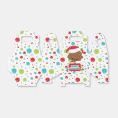 可愛いベビークマのサンタハットメリークリスマスを着て フェイバーボックス (折り畳みなし)