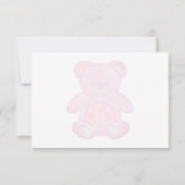 可愛いベビークマinピンクカスタムありがとう サンキューカード (裏面)