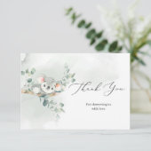 可愛いベビーコアラ緑のユーカリ感謝していスユー エンクロージャーカード (スタンド正面)