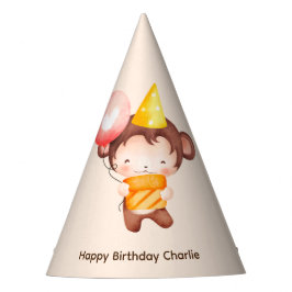 可愛いベビーサル風船とケーキ，誕生日 パーティーハット