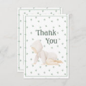 可愛いベビーシンプルサンキューカード サンキューカード (正面/裏面)