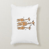 可愛いベビージラフェサファリ動物 アクセントクッション (正面(垂直))