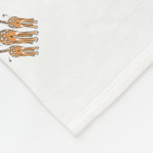 可愛いベビージラフェサファリ動物 フリースブランケット (角)