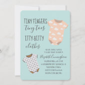 可愛いベビースポーツ赤ちゃんシャワーパーティの招待状 招待状 (正面)