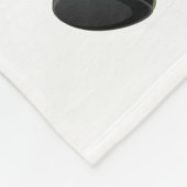 可愛いベビーゼブラアートお子様の名前&メッセージ フリースブランケット (角)