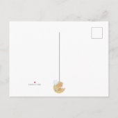 可愛いベビーゾウとブルーイヤーズ少年誕生統計 案内ポストカード (裏面)