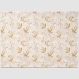 可愛いベビーチックピンクの水色パターン 薄葉紙