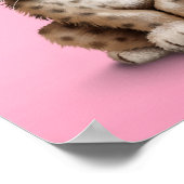 可愛いベビーチートカブオンピンク ポスター (角)