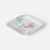 可愛いベビードラゴン恐竜バルーンベイビーシャワー ペーパープレート (傾斜あり)