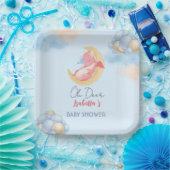 可愛いベビードラゴン恐竜バルーンベイビーシャワー ペーパープレート (パーティー)